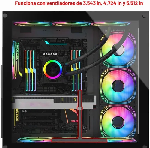 Vista 3 de Soporte de GPU, Soporte de Tarjeta Gráfica, Soporte de GPU, Soporte de Tarjeta de Video, Soporte de GPU, Soporte Ajustable Antihundimiento de GPU
