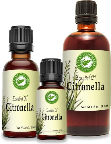 Vista 3 de Creation Pharm Citronella Essential Oi - Aceite de Citronela 1.0 fl oz Aceite de Citronela