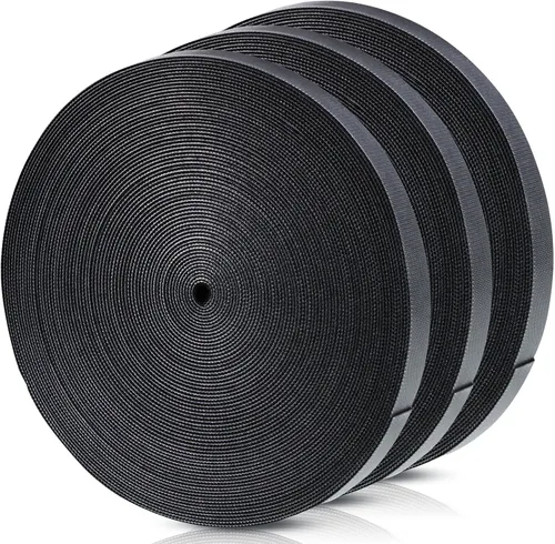 Vista 12 de WILLBOND Cintas de sujeción de 1/2 pulgada x 45 pies, bridas de cable reutilizables, cinta de nylon de doble cara, rollo de gancho y bucle, bridas
