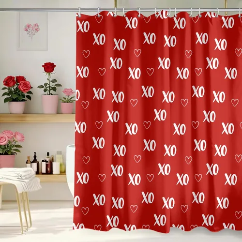 Vista 20 de Cortina de Ducha Feliz Navidad 72x72 Pulgadas Cortinas de Ducha de Reno Navideño para Baño con Ganchos Decoración Navideña de Baño Hogar Vacaciones