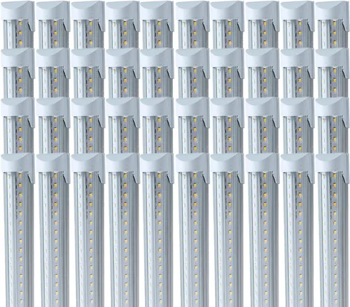 Vista 12 de Paquete de 1 luz LED de tienda de 4 pies, 48 W, luz LED enlazable de tienda para garaje, 3000 K, 4000 K y 5000 K, lámpara de techo integrada