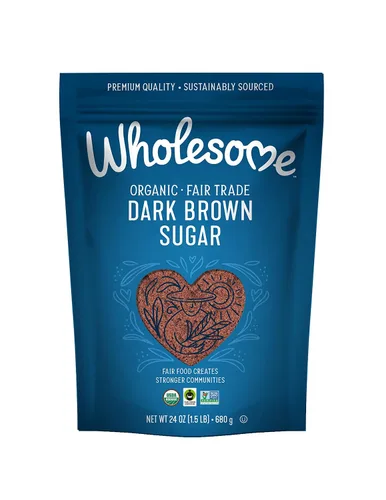 Vista 12 de Wholesome Azúcar de caña orgánica de comercio justo, marrón oscuro, 24oz, 1 paquete