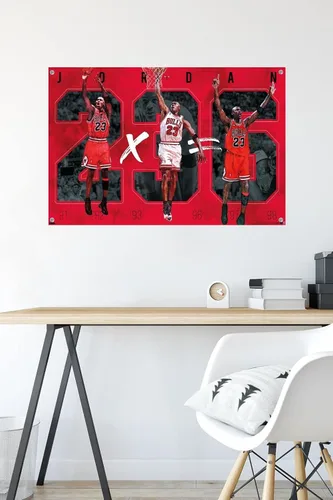 Vista 6 de Michael Jordan - Póster de seis paredes con pasadores