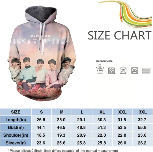 Vista 3 de KLKNJC Womens Hoodies 3D Printed Unisex Sweatshirts Pullover Hoodies