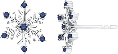 Vista 3 de KATARINA Pendientes de diamante azul de 012 quilates en oro o plata