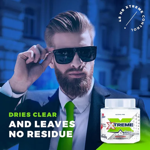 Vista 3 de Xtreme Clear Performance Styling Gel para el cabello para hombres, 8.82 onzas, paquete de 3 Sin alcohol, control Xtreme de 48 horas, con aloe