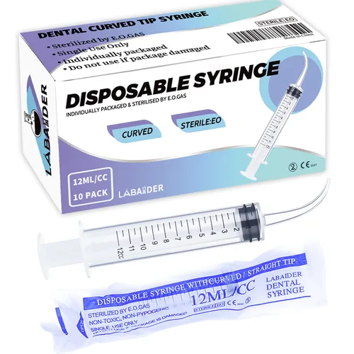 Vista 8 de Paquete de 10 jeringas de plástico de 0.03 fl oz, individuales, para medición en laboratorios científicos, de líquidos, alimentar a mascotas