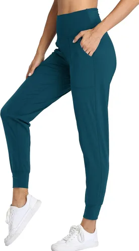 Vista 51 de Oalka - Pantalones deportivos para mujer, con cintura alta y bolsillos, para hacer deporte, yoga y entrenar