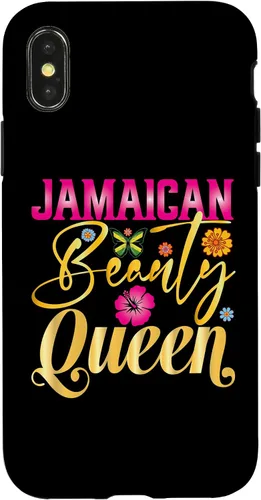 Vista 5 de iPhone 16 Jamaican Beauty Queen Jamaica Flag Jamaica Girl Souvenir Case