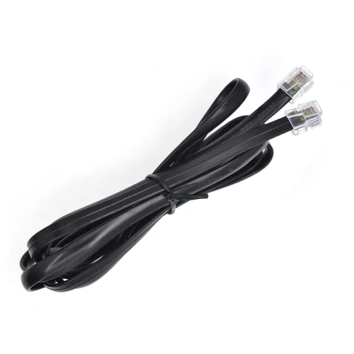 Vista 4 de Black Color 3FT 6P6C RJ12 cable de teléfono