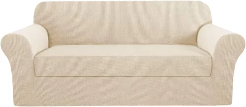 Vista 31 de H.VERSAILTEX - 2 fundas protectoras de licra suave Jacquard para respaldo de silla, lavable a máquina