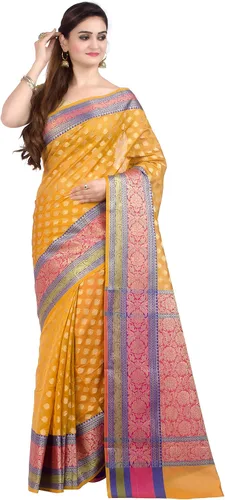 Vista 10 de Chandrakala Banarasi - Sari para mujer con blusa sin costuras (1080)