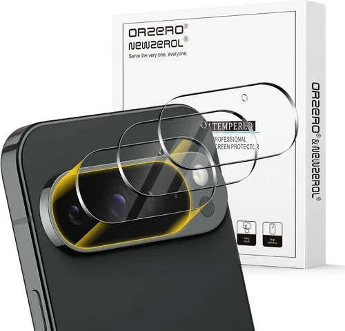 Vista 13 de Orzero Paquete de 3 protectores de pantalla de vidrio templado compatibles con Google Pixel 8, bordes de arco 2.5D, 9H, alta definición