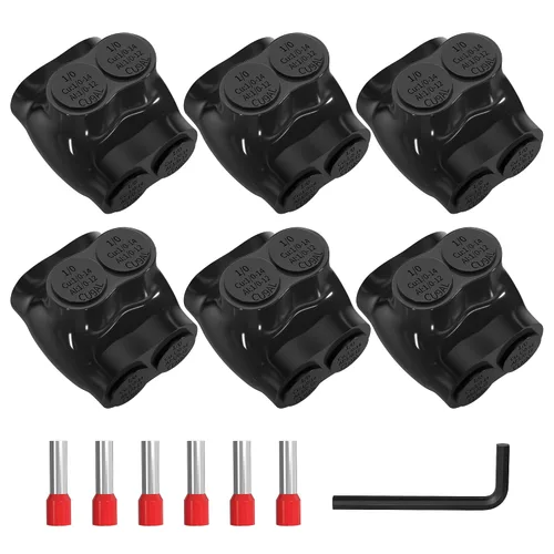 Vista 7 de Joinfworld Conectores de empalme con aislamiento de 2 puertos 2-14 AWG Conectores de alambre de aluminio a cobre Conectores de cable eléctrico