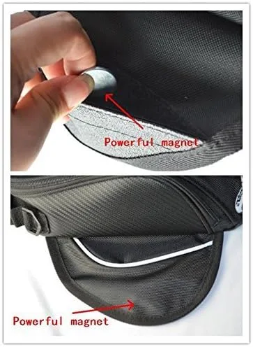 Vista 2 de Accesorios de motocicleta Bolsa de tanque Imán Pack MotoGear con ventana transparente para GPS o teléfono celular Bolsa impermeable para KAWASAKI