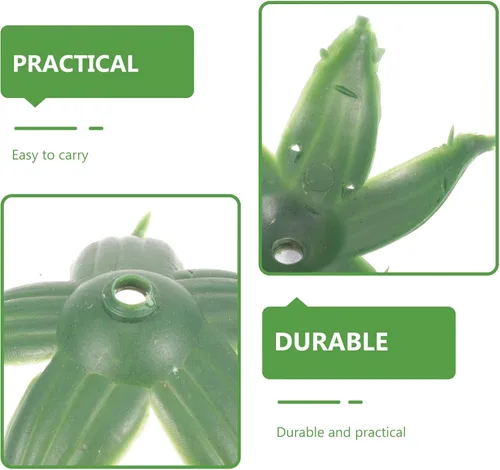 Vista 3 de Beavorty - 120 cálizes de flores artificiales de plástico para suministros de manualidades, receptáculos de flores de imitación ligeros