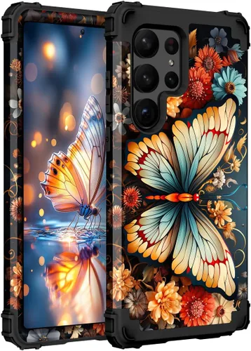Vista 83 de Hocase Funda para Samsung Galaxy S26 Ultra, mandala beige