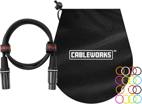 Vista 15 de Cableworks de Gator Cases Serie Compositor Deluxe Cable de Micrófono XLR de 3 Pies, (GCWC-XLR-03)