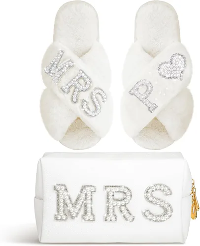 Vista 16 de Xtinmee - Bolsa de maquillaje personalizada para el día de la boda, S