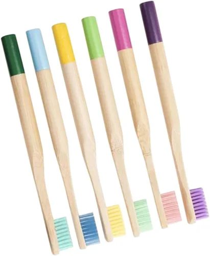 Vista 5 de Healifty Cepillo de dientes para adultos, 18 piezas, cepillo de dientes de madera, cepillo de dientes de bambú, cepillo de dientes de bambú, cepillo