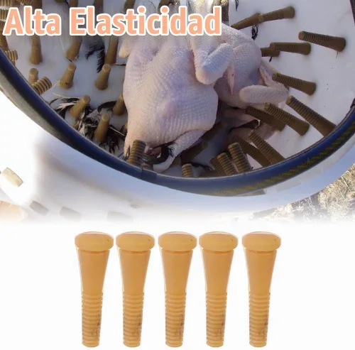 Vista 5 de Tiiyee - Dedos de desplumador de pollo, 50 unidades de goma para depilación