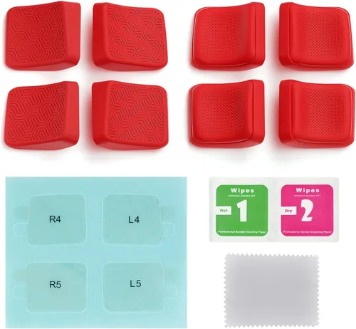 Vista 2 de PlayVital Mix Version - Juego de mejora de botón trasero para Steam Deck LCD, kit de protección de botón de mejora de agarre para Steam Deck OLED