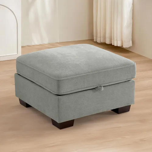 Vista 54 de TEKAMON - Sofá modular de 73" con almacenamiento en el asiento, sofá biplaza moderno de tela de chenilla para sala de estar, oficina, apartamento