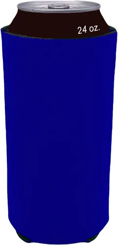 Vista 29 de Espuma en blanco plegable de 24 oz. Can Coolie (variedad, paquete de 6)