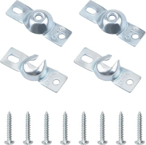 Vista 11 de 8 juegos de persianas enrollables, soporte de metal para ventana, soportes de montaje interior con tornillos, kit de reparación de persianas