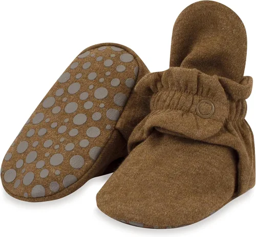 Vista 25 de Zutano - Botines de algodón orgánico para bebé, unisex, con suela antideslizante Brezo gris