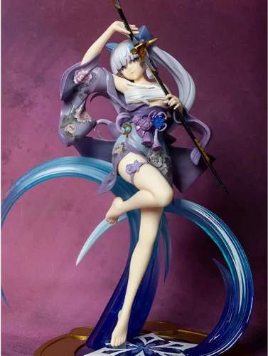 Vista 6 de Kamizato Ayaka Figura Kimono Japonés 28CM 1/7 PVC Anime Juego Modelo de Personaje