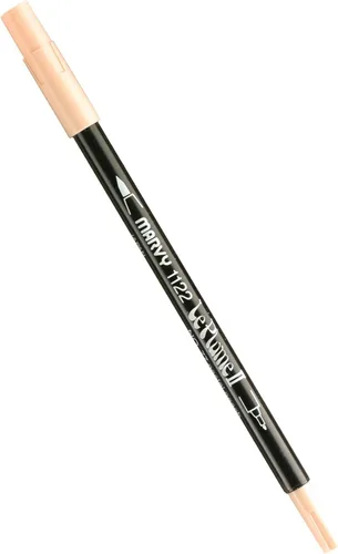Vista 102 de Uchida 1122-C-3 Marvy Extra Fine Tip Le Plume II Rotulador de doble punta, azul