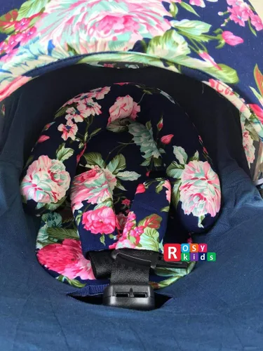 Vista 5 de Juego de 9 piezas de funda para asiento de coche infantil, cubierta para reposacabezas, sombrero, bufanda de enfermería, 25JE06