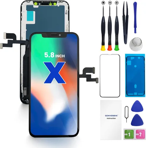 Vista 13 de para iPhone 11 Reemplazo de pantalla de 6.1", kit de reparación de pantalla LCD táctil 3D Genverdix, conjunto de montaje digitalizador