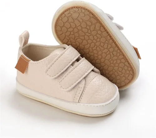 Vista 5 de TAREYKA Tenis para bebés y niñas, suaves, antideslizantes, suela suave, recién nacida, primer andador, zapatos para exteriores, zapatos de cuna