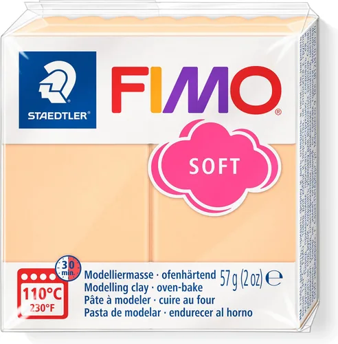 Vista 3 de Staedtler FIMO Effects Arcilla Polimérica - Arcilla para Hornear en Horno para Joyería, Escultura, Azul Translúcido 8020-374