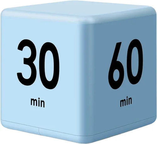 Vista 7 de Feilifan Temporizador de cubo, temporizador de estudio de enfoque para niños, temporizador de trabajo de cocina, bloque de tiempo, cubo de gravedad