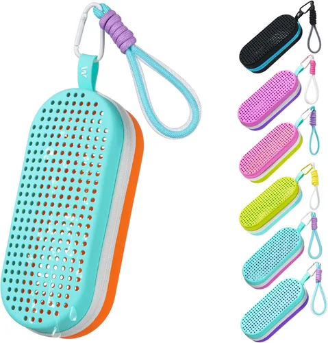 Vista 12 de Mgsarbny - Funda protectora de silicona para gafas de natación, con orificio de drenaje para gafas