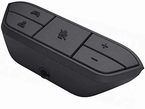 Vista 6 de Adaptador de auriculares estéreo para Xbox One con micrófono de audio conversor de auriculares Negro con azul