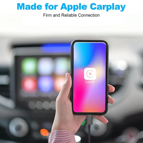 Vista 2 de Snisre Cable Carplay para automóvil, USB A a cable Lightning de 3 pies compatible con iPhone 14, 13, 12, 11 Pro Max, XR, XS X, cable de carga