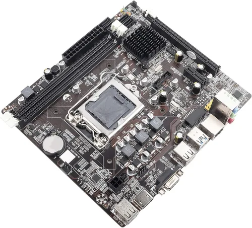 Vista 4 de Placa base para computadora de escritorio, placa base LGA 1155 USB3.0 SATA para B75, totalmente compatible con memoria de escritorio DDR3