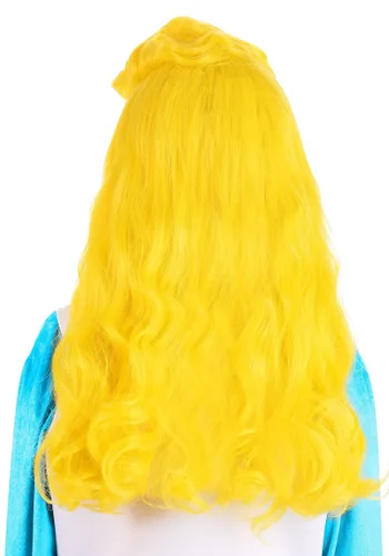 Vista 2 de Peluca de Smurfette para Niñas de Los Pitufos Multicolor