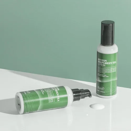 Vista 7 de BENTON Hidratante facial de té verde profundo, 4.05 onzas líquidas Loción facial hidratante de té verde coreano Hidratante calmante