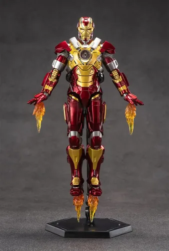 Vista 2 de Figura de acción Ironman Mark17 de 7 pulgadas, (escala 1/10), exquisita pintura, 20 articulaciones, juguete movible con muchos accesorios