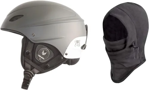 Vista 7 de Demon Phantom Casco con audio Brainteaser y pasamontañas gratis (negro, mediano)