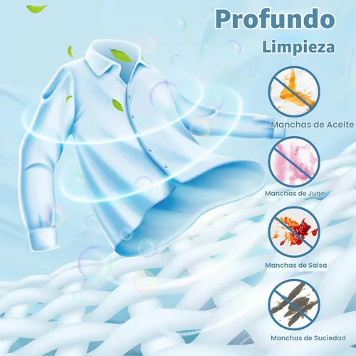 Vista 3 de Hoja de detergente para ropa, tiras de lavado ecológicas e hipoalergénicas