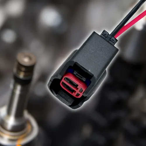Vista 3 de 2 PCS EV6 EV14 Conector de inyector con cable, conector de inyector de combustible de Standard Motor Products, compatible con la mayoría