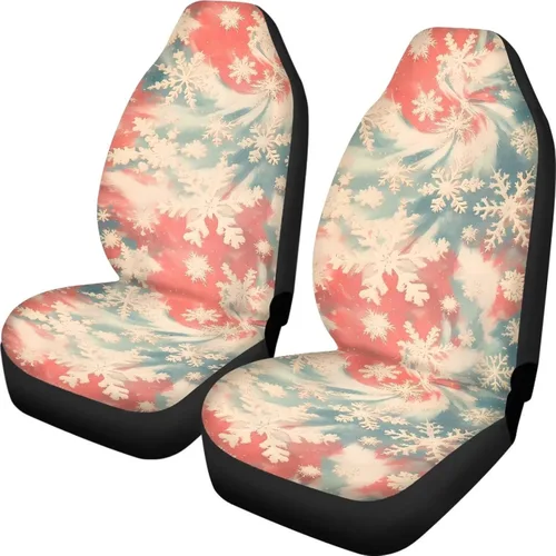 Vista 31 de Funda de asiento de automóvil con margaritas bohemias, diseño hippy arcoíris, margarita, flores, antideslizante, SUV, sedán, furgoneta, protector
