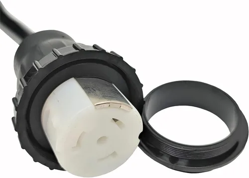 Vista 3 de Parkworld Adaptador de cable de extensión RV 30A a Marine Shore Power 50A TT-30P a SS2-50R (4 pies)