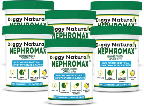Vista 12 de NEPHROMAX™ Cápsulas Synbiotic para soporte renal para perros y gatos – 36 mil millones de CFU avanzada de próxima generación de mezcla